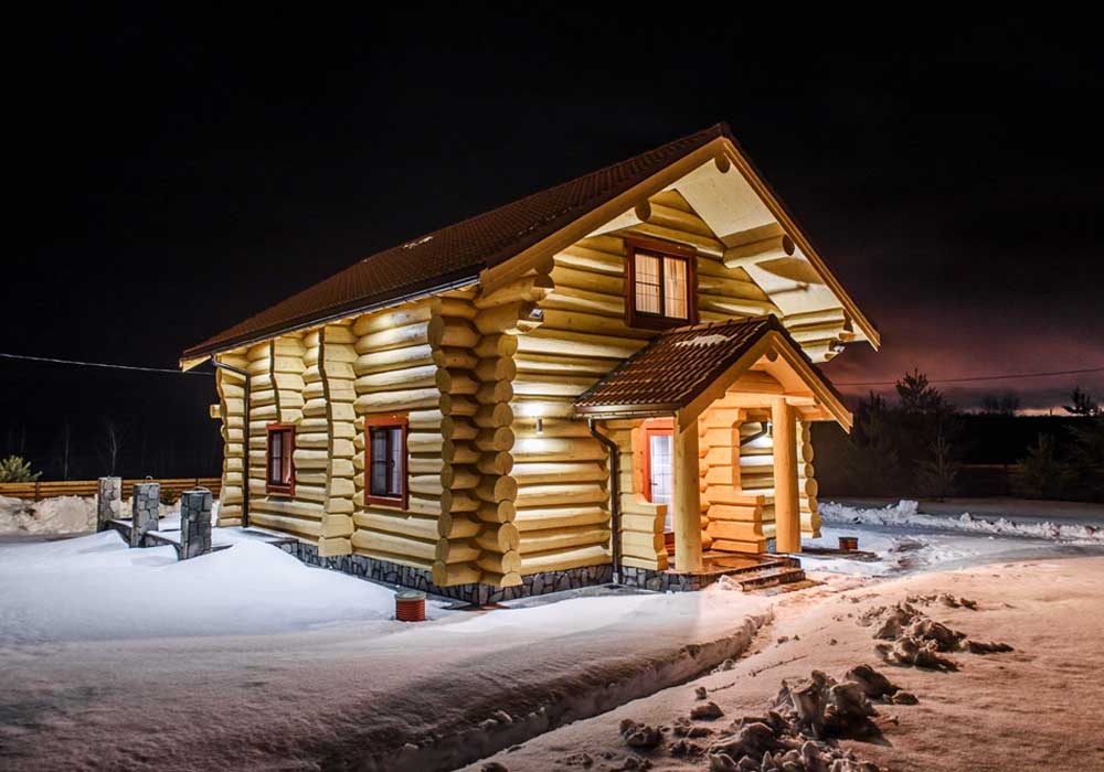 Подсветка фасада загородного дома Подсветка фасада загородного дома